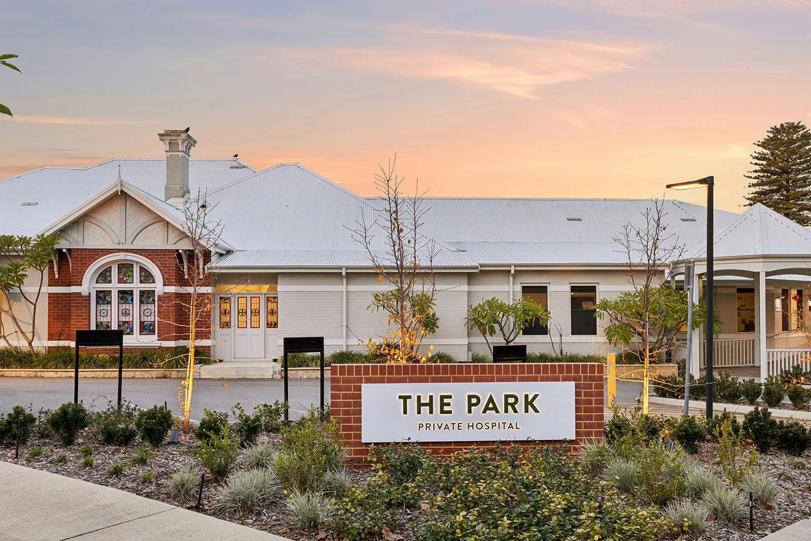 The Park Private Hospital seen from the street